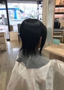 バッサリカット★ショートボブスタイルさん 施術前