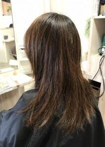 つやつやなアッシュカラーさん 施術前