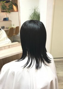 シンプルなピュアボブさん 施術前