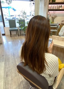 ツヤサラアッシュグレージュさん 施術前