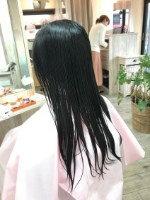 大人可愛いふんわりデジタルパーマさん 施術前
