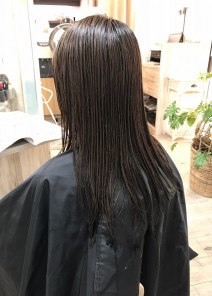 お手入れ簡単★ふんわりボブさん 施術前