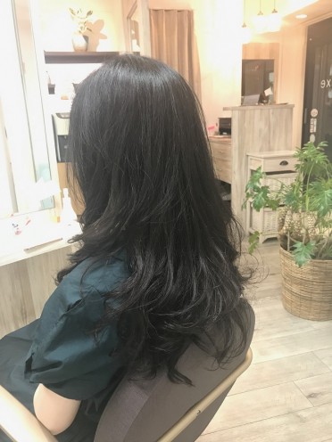 大人可愛いふんわりデジタルパーマさん 施術後